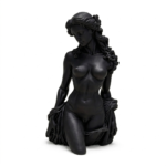Black Resin Female Statue - Image 2
